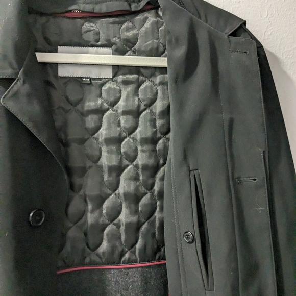 Johnston Murphy,  Men's Medium. Black Nylon Car Coat, lined. - Picture 4 of 7